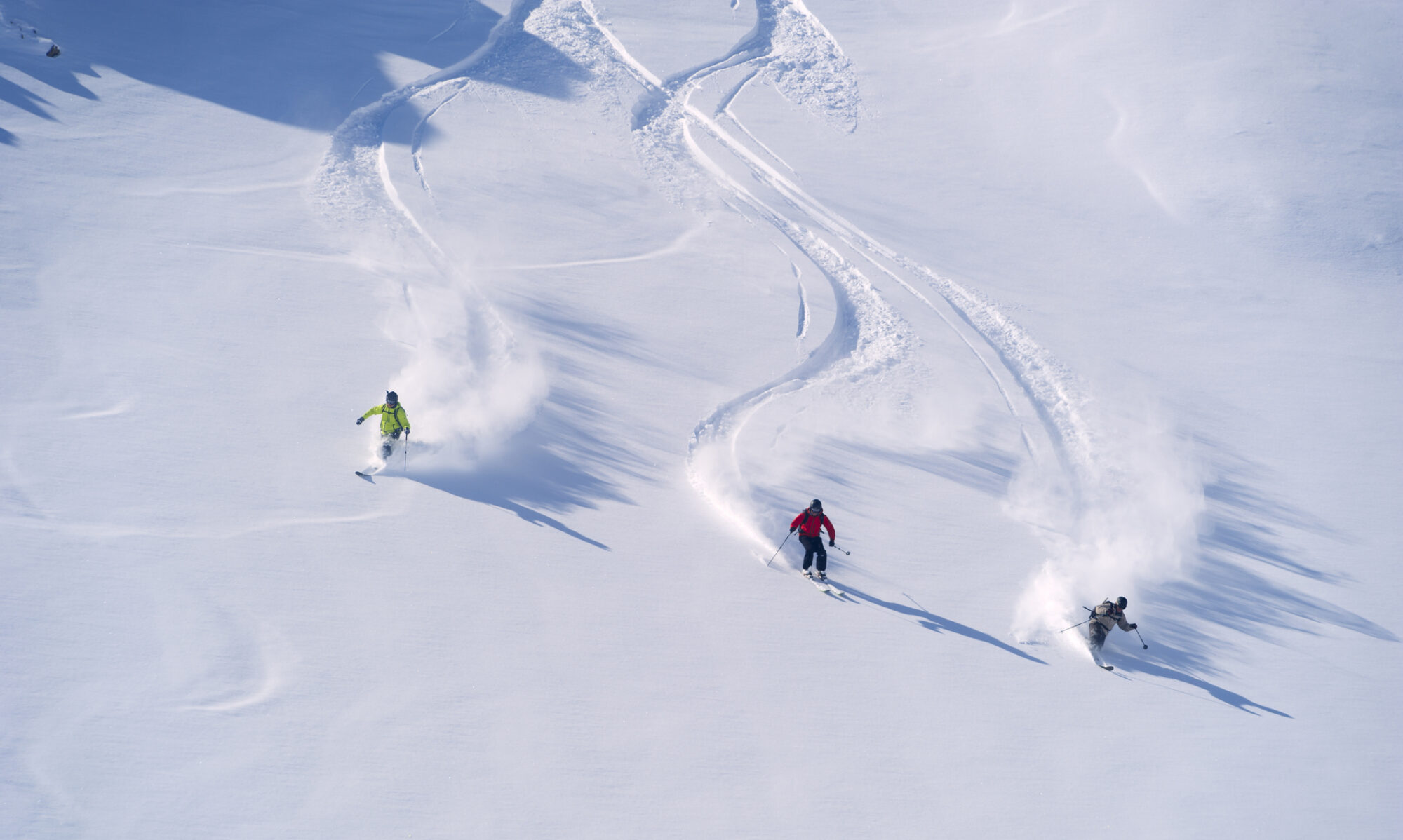 I love skiing in Powder snow